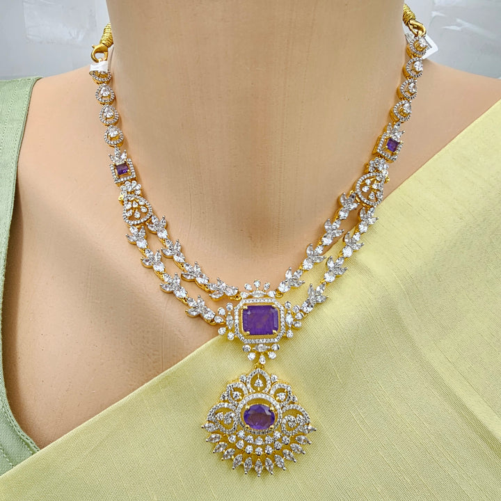 Amethyst CZ Necklace