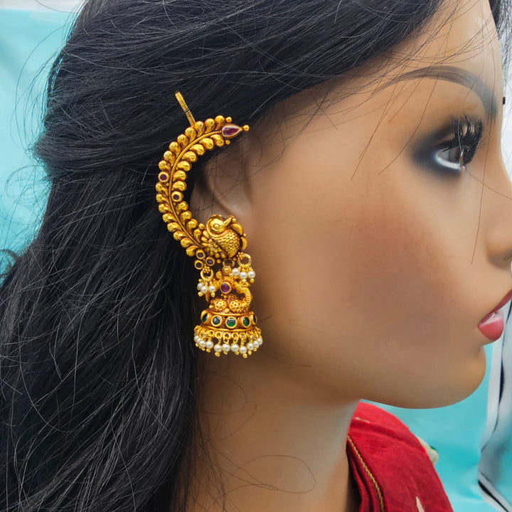 Silver Nakshi Jhumka