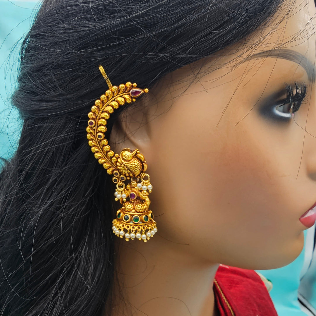 Silver Nakshi Jhumka