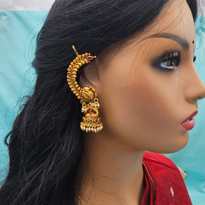 Silver Nakshi Jhumka