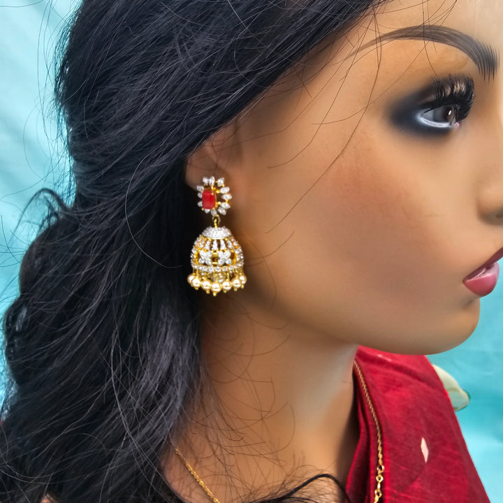 CZ Coral Jhumka