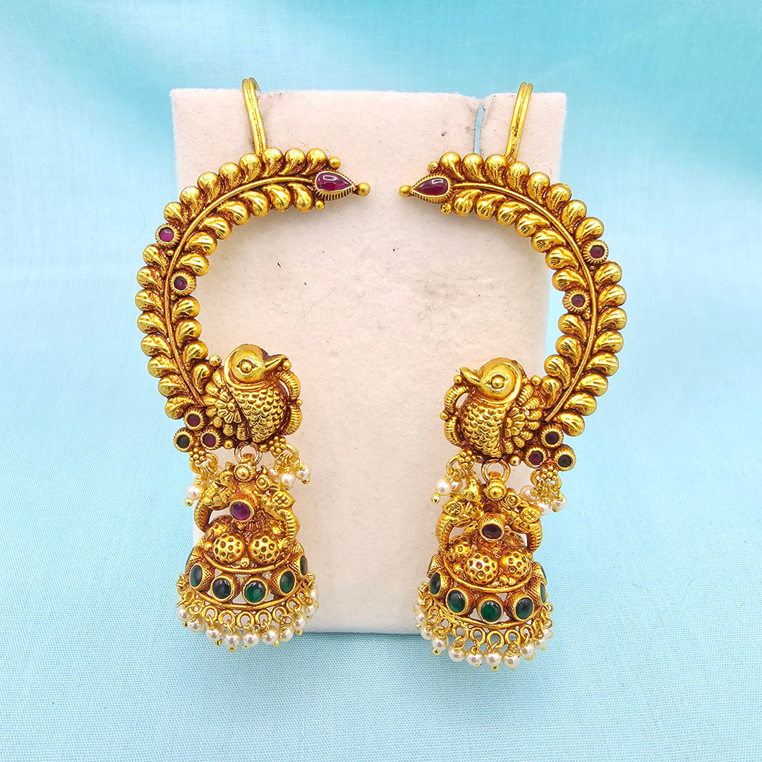 Silver Nakshi Jhumka
