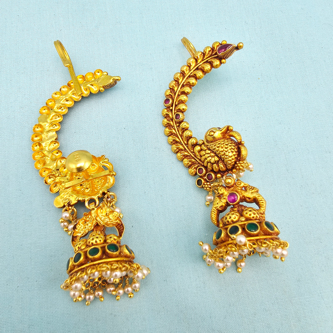 Silver Nakshi Jhumka