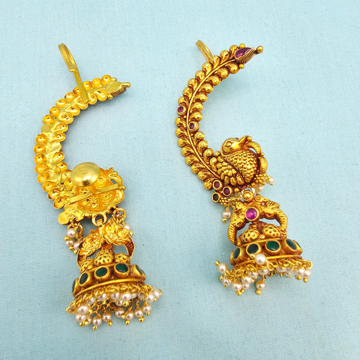 Silver Nakshi Jhumka
