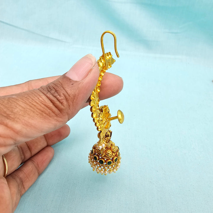 Silver Nakshi Jhumka