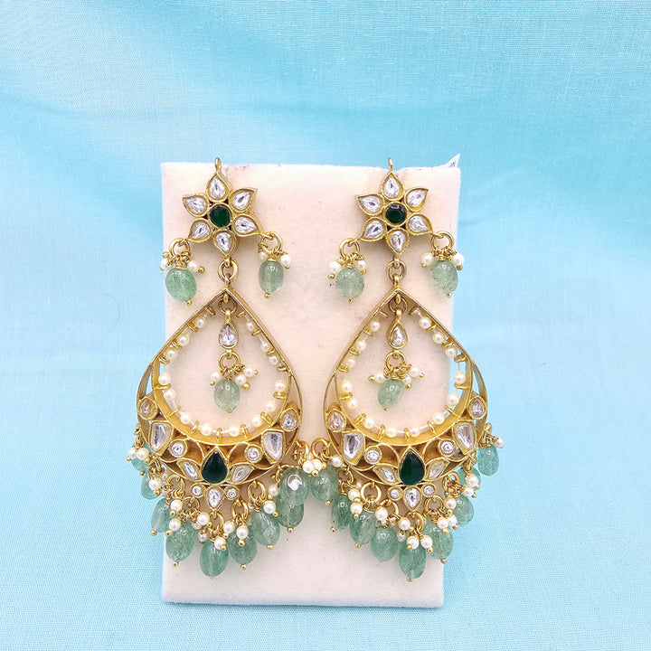 Green Silver jhumka