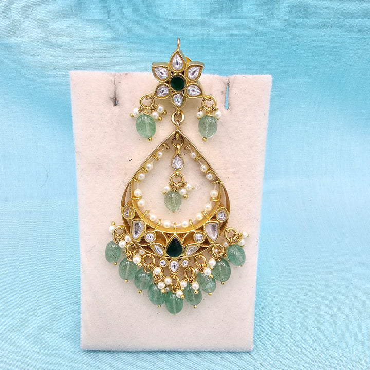 Green Silver jhumka