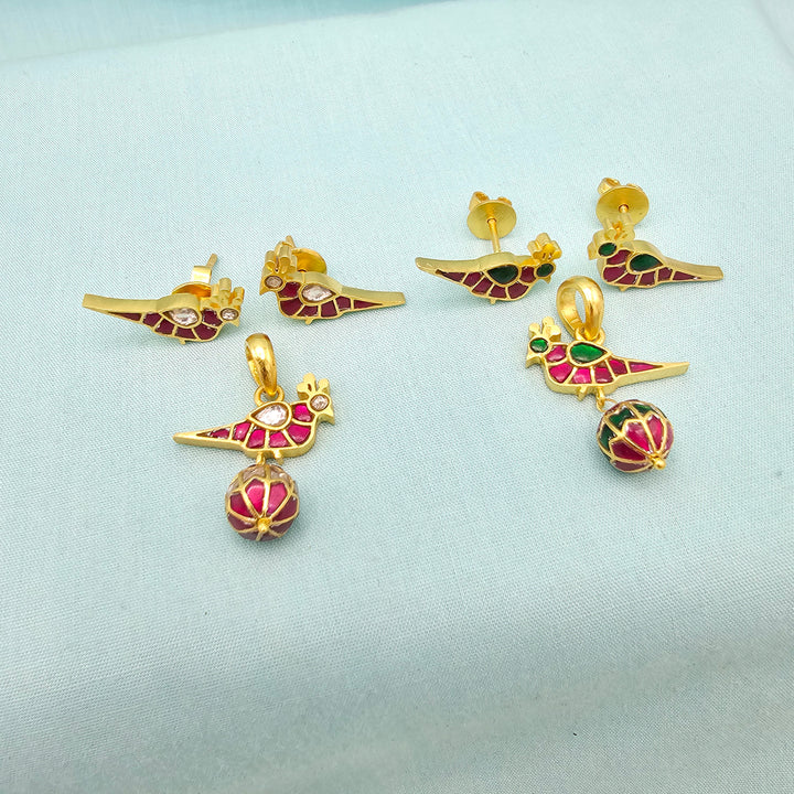 92.5 Kundan Pendant Set