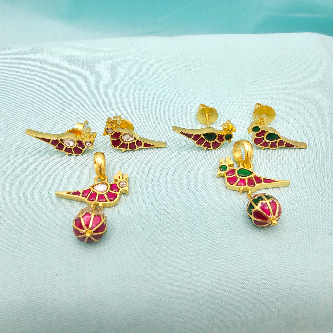 92.5 Kundan Pendant Set