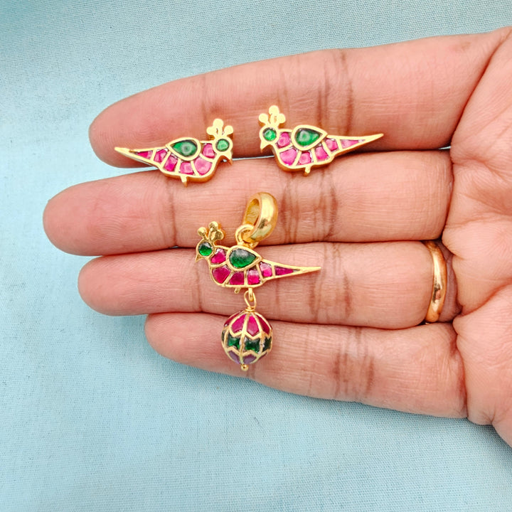 92.5 Kundan Pendant Set