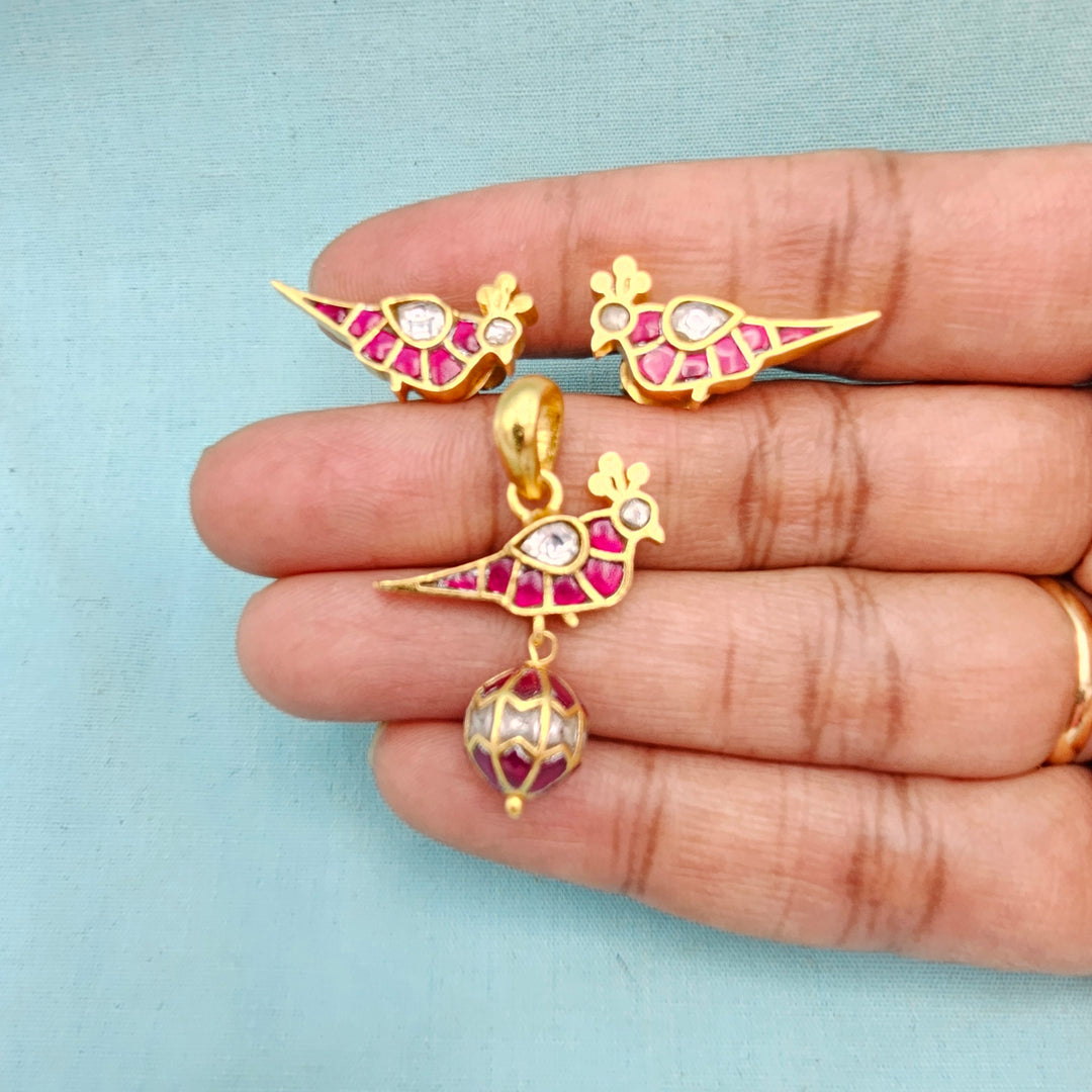 92.5 Kundan Pendant Set
