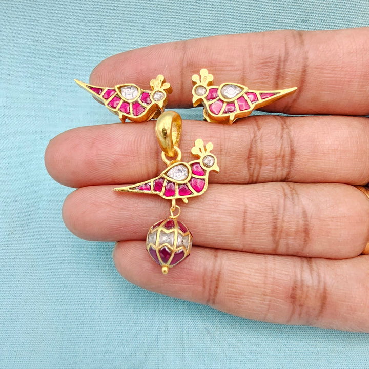 92.5 Kundan Pendant Set