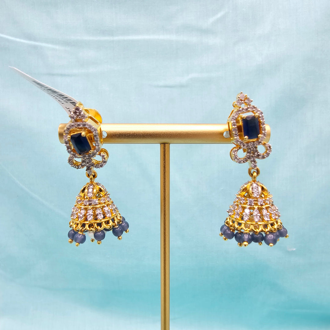 Diamond Tanzanite Jhumka