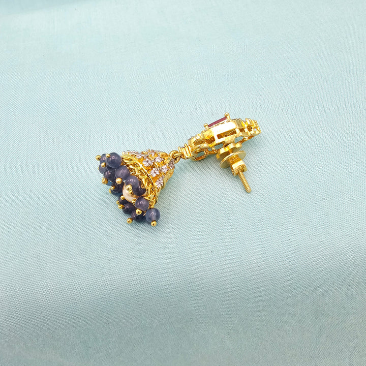 Diamond Tanzanite Jhumka