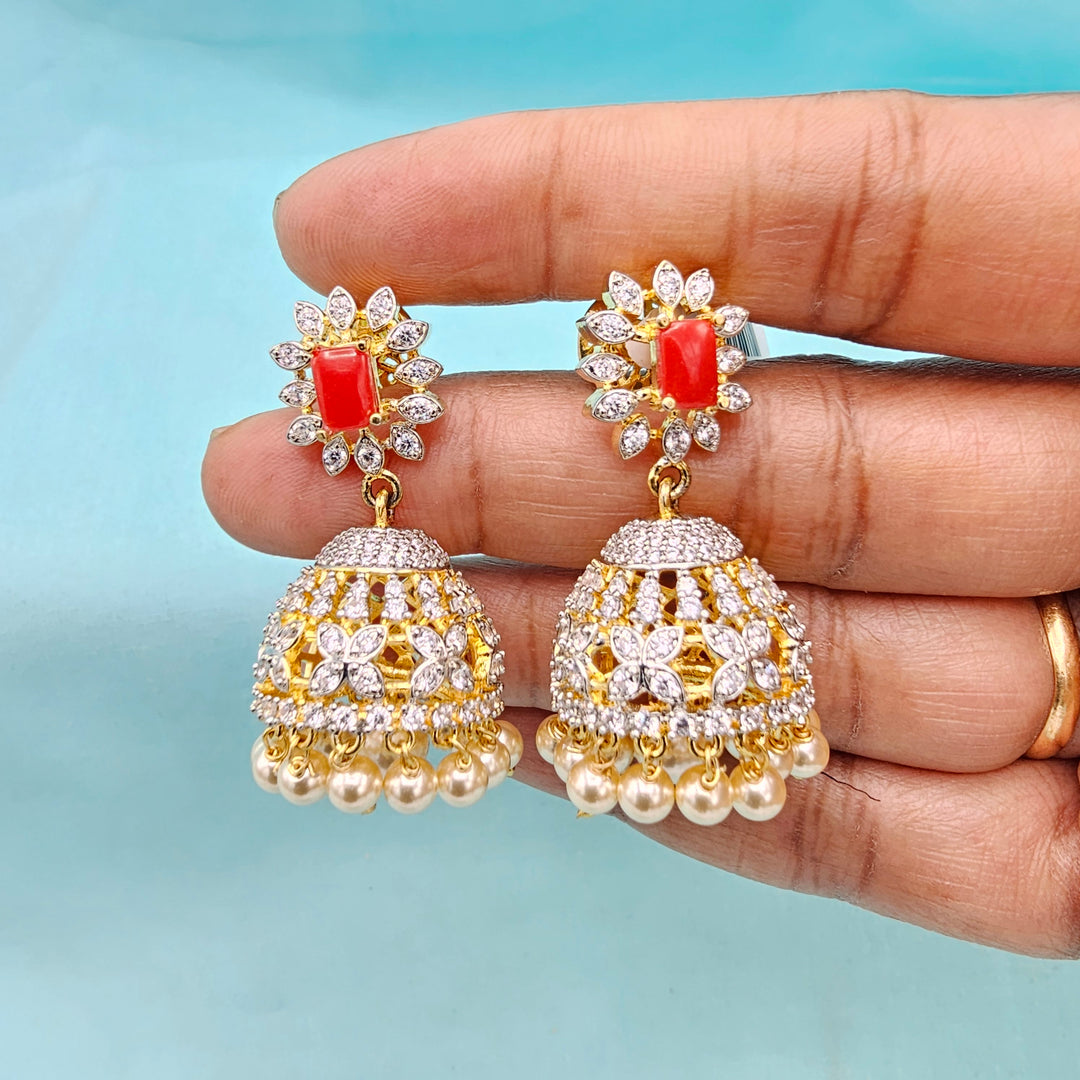 CZ Coral Jhumka