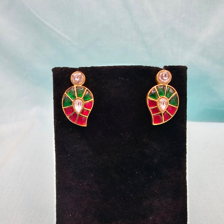 Kundan Mango studs
