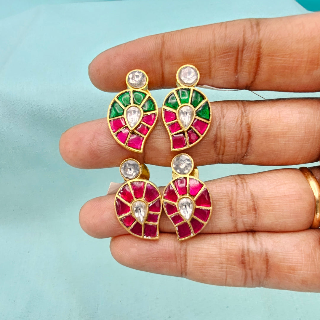 Kundan Mango studs