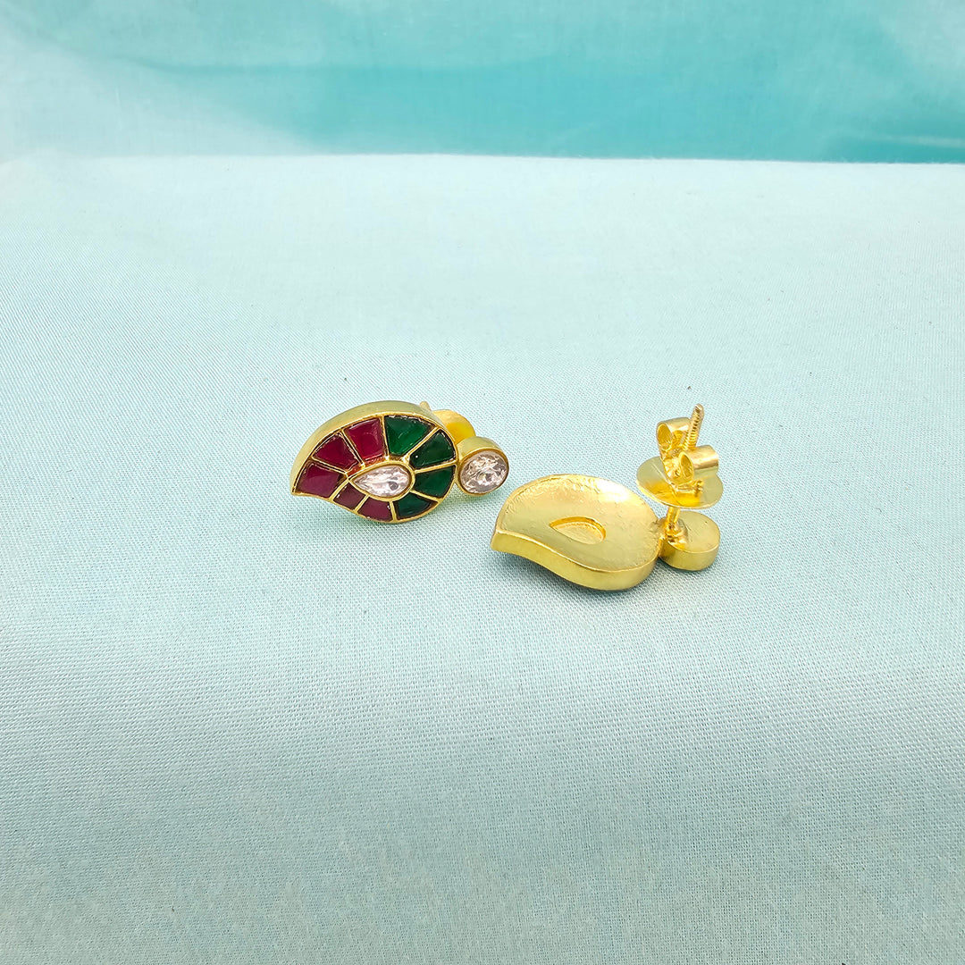 Kundan Mango studs