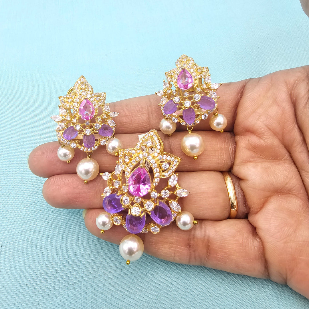 Amethyst Pendant set