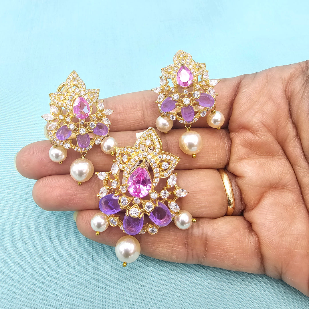 Amethyst Pendant set