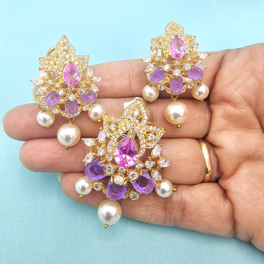 Amethyst Pendant set