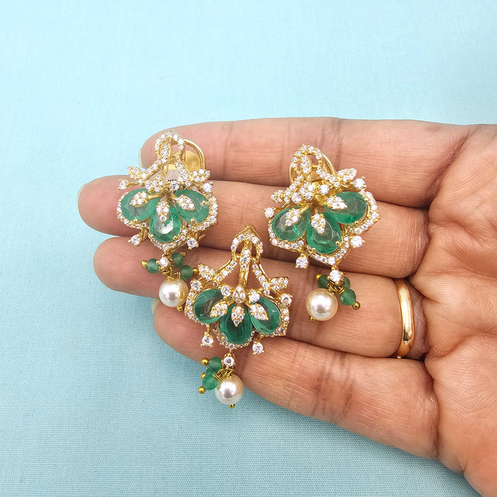 Emerald Pendant set