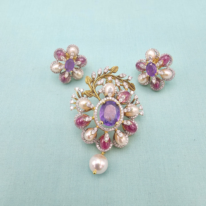 Amethyst Pendant set
