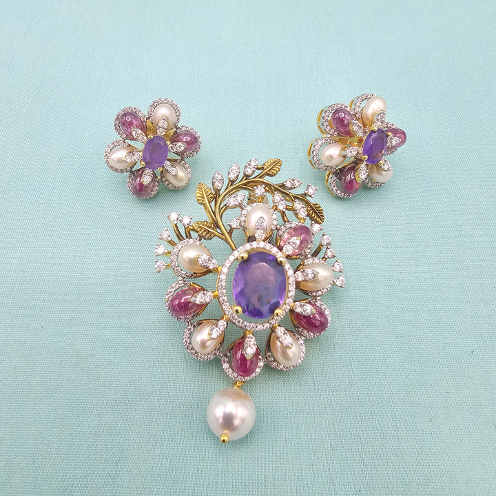 Amethyst Pendant set