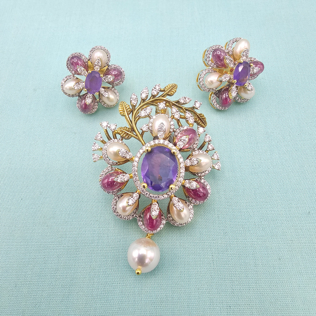 Amethyst Pendant set