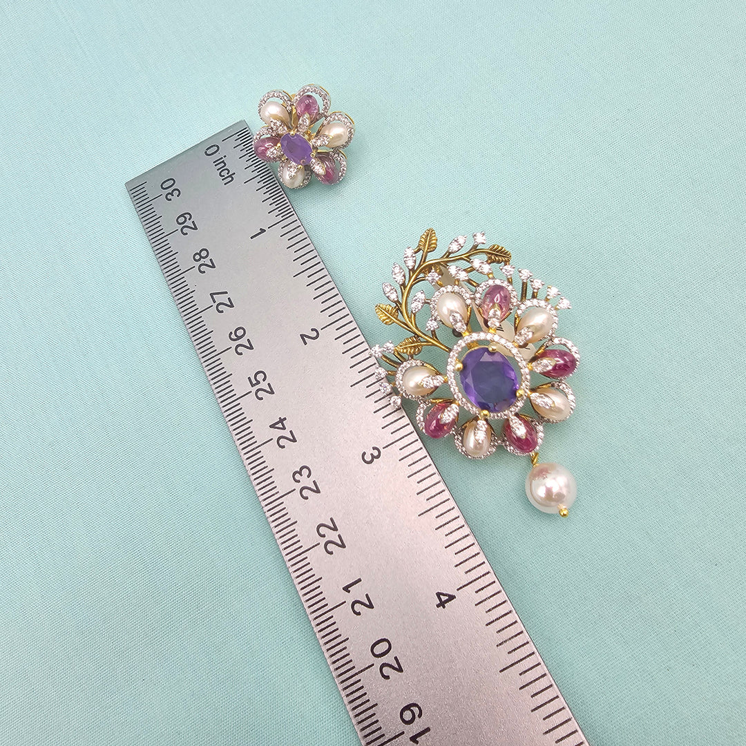 Amethyst Pendant set