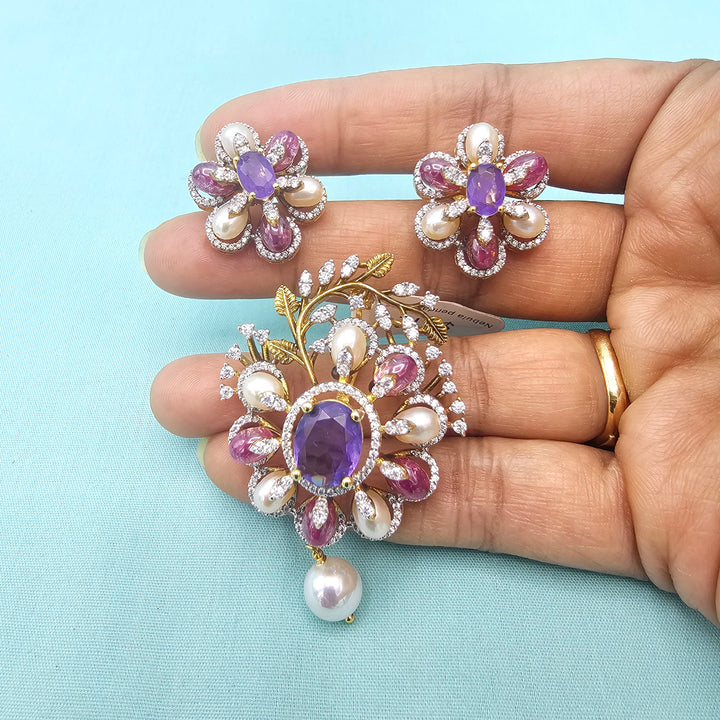 Amethyst Pendant set