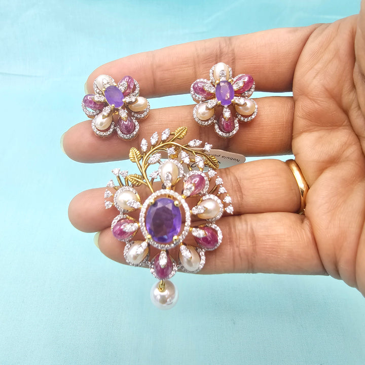 Amethyst Pendant set