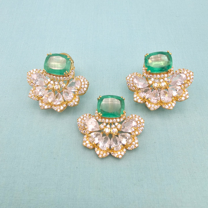 Emerald Pendant Set