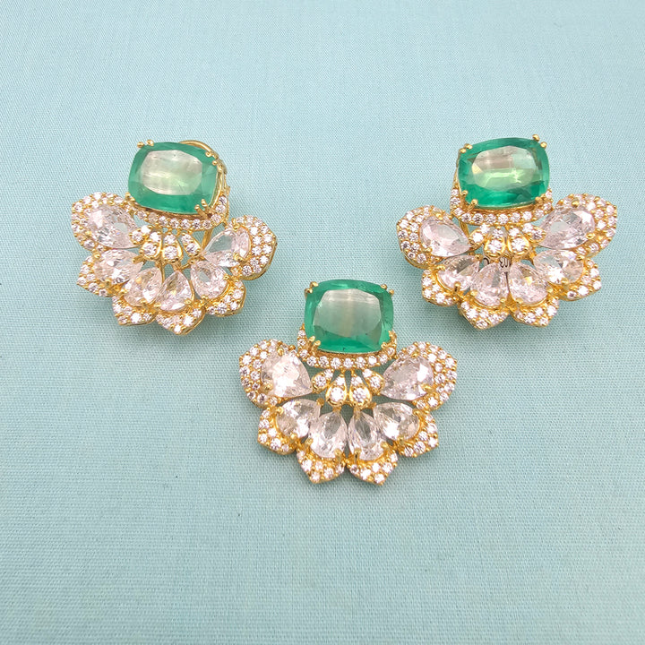 Emerald Pendant Set