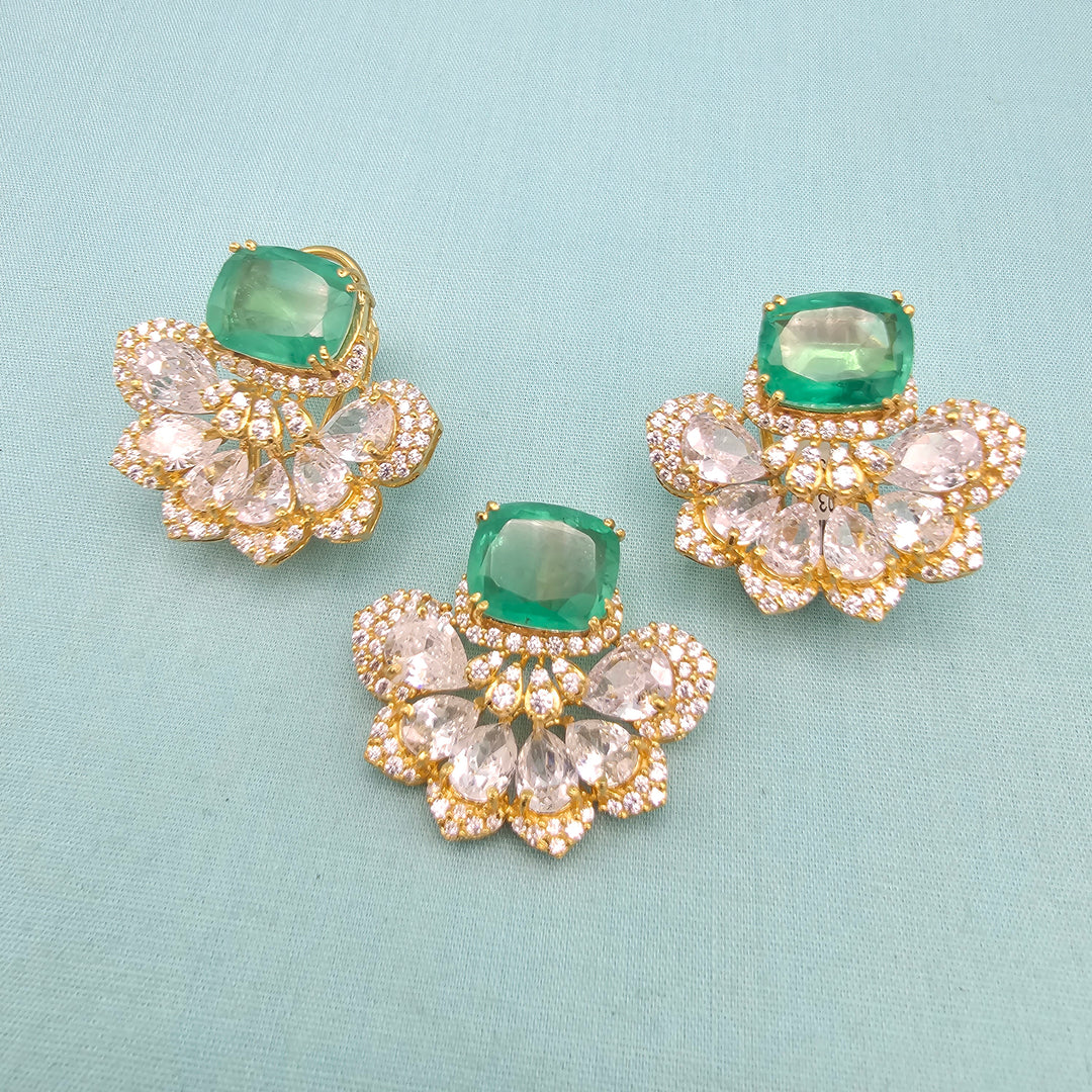 Emerald Pendant Set