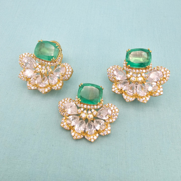 Emerald Pendant Set