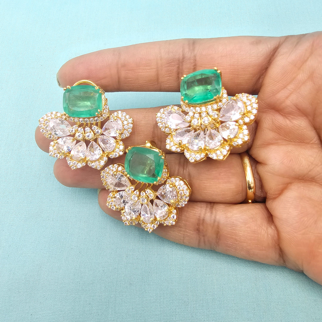 Emerald Pendant Set