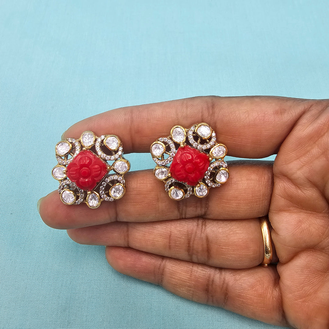 Coral Pendant set
