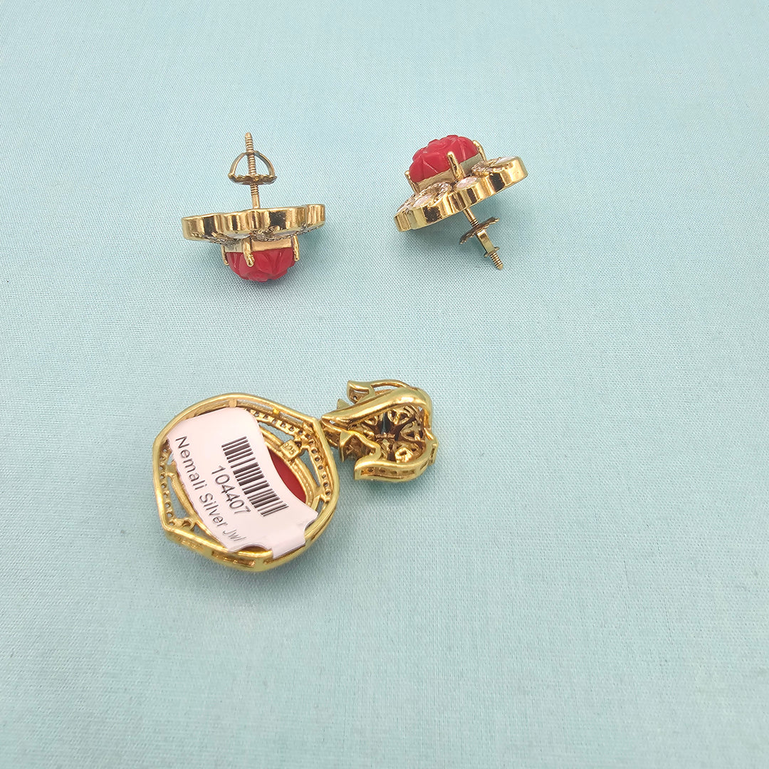 Coral Pendant set