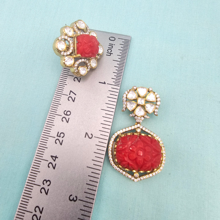 Coral Pendant set