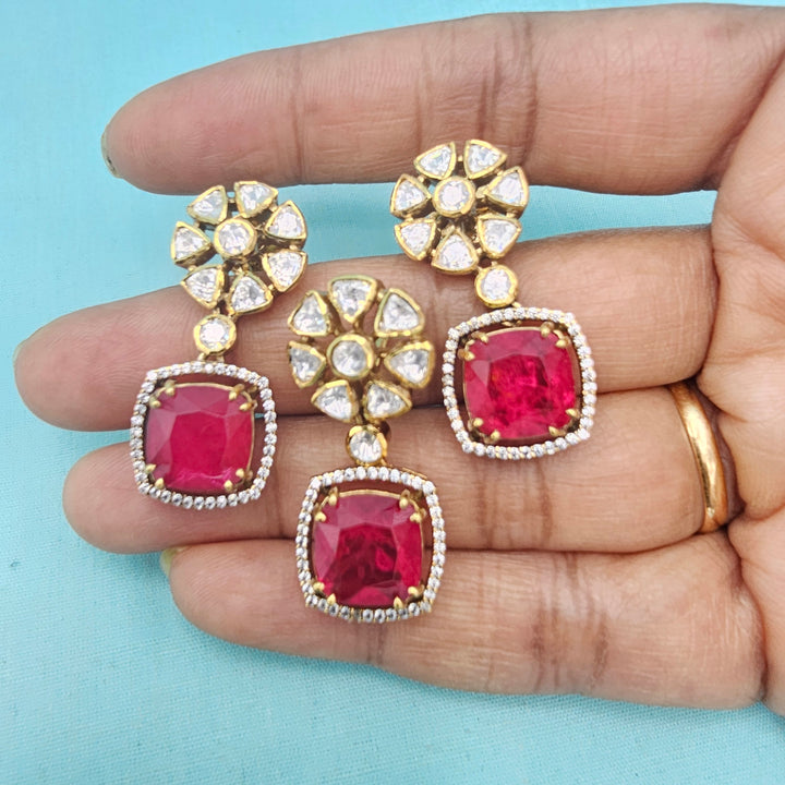 Moissanite Coral set