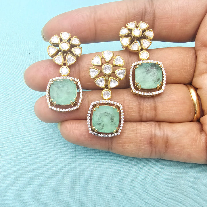 Moissanite Coral set