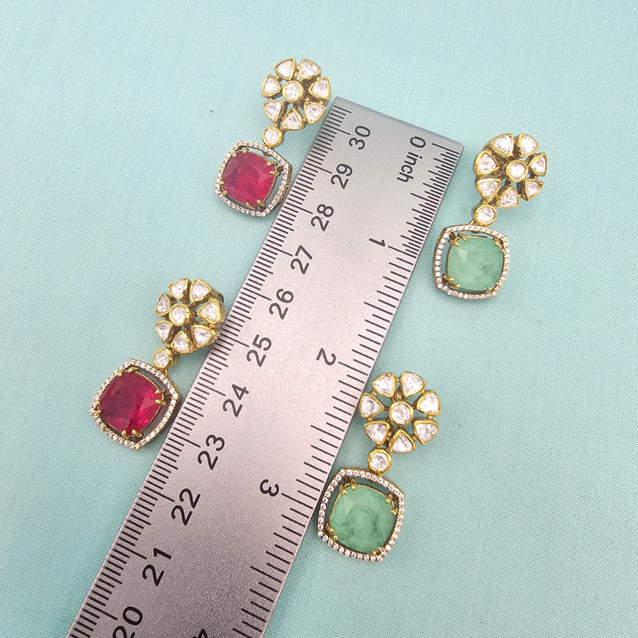 Moissanite Coral set