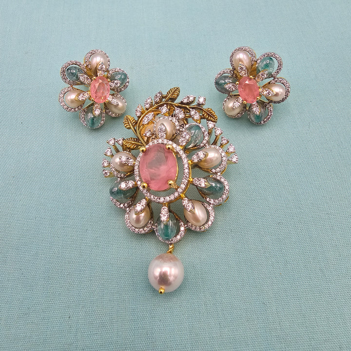 Rose Qts Pendant set
