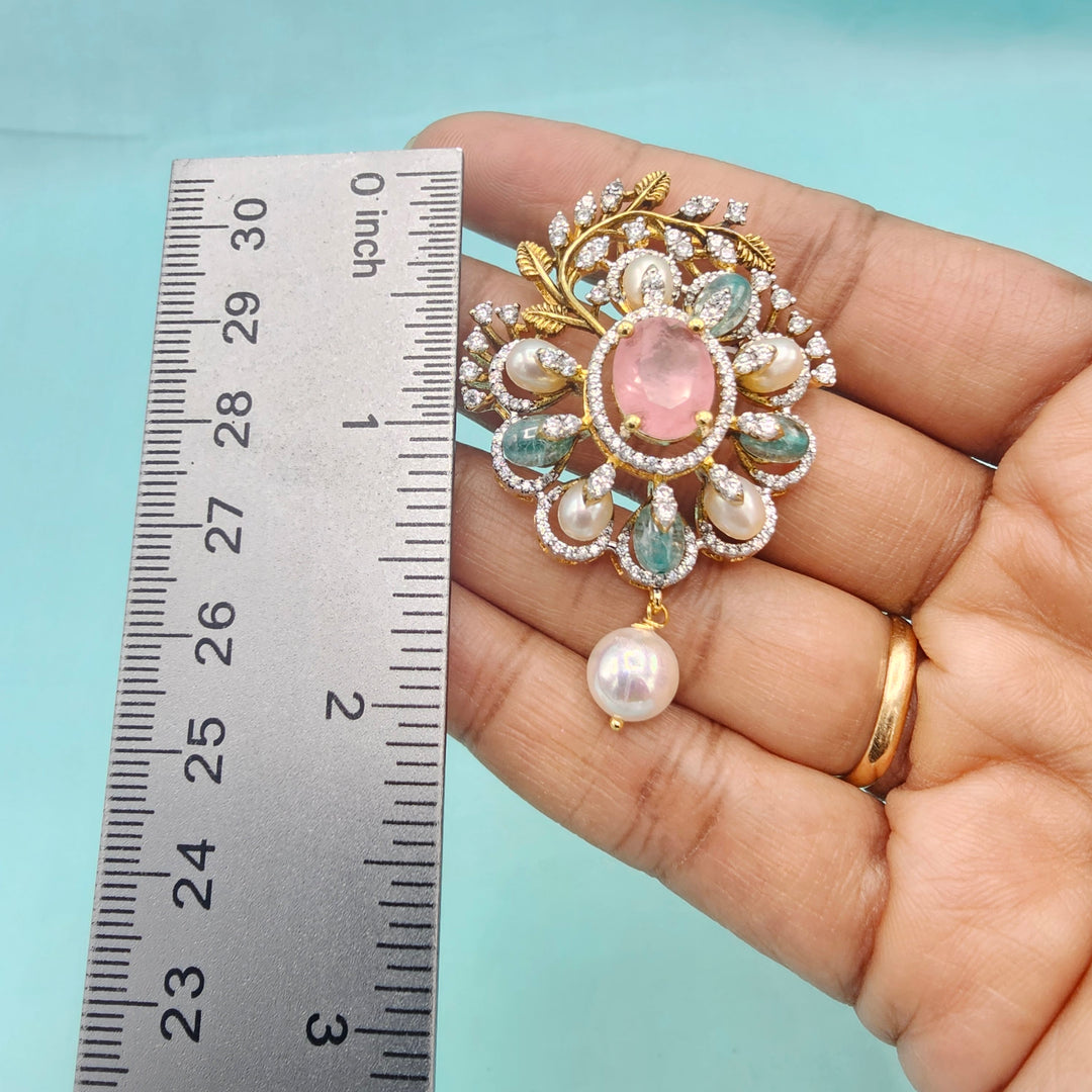 Rose Qts Pendant set