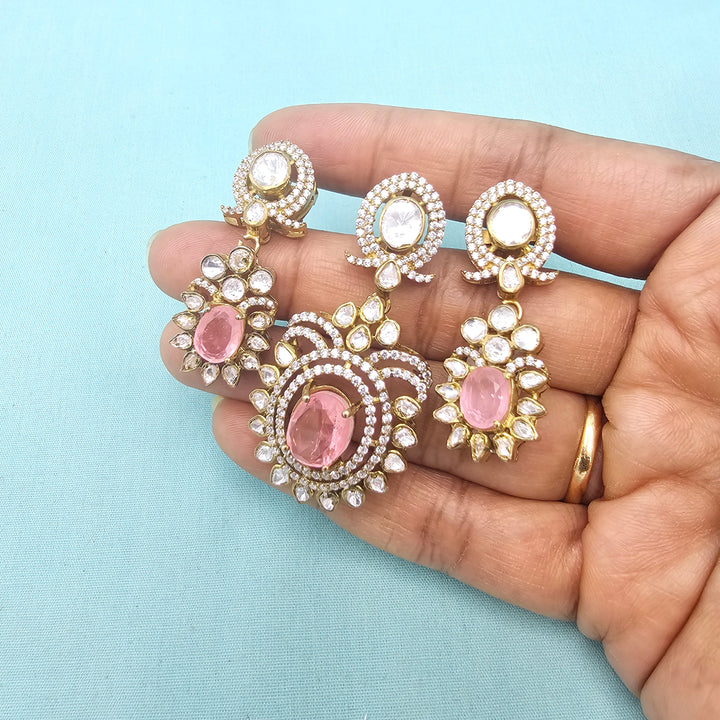 Rose Quarts Pendant Set