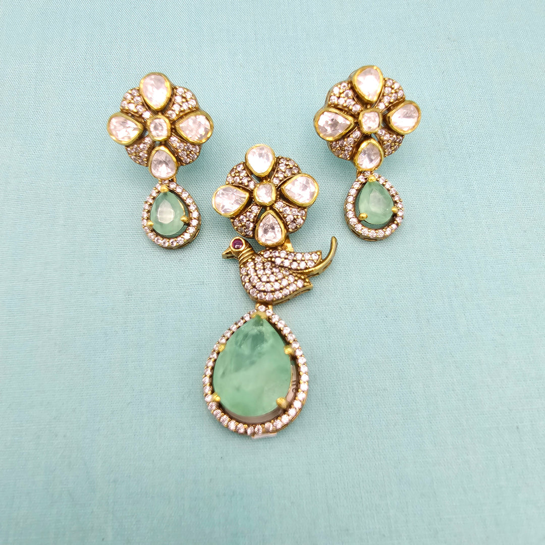 Russian Emerald Pendant set