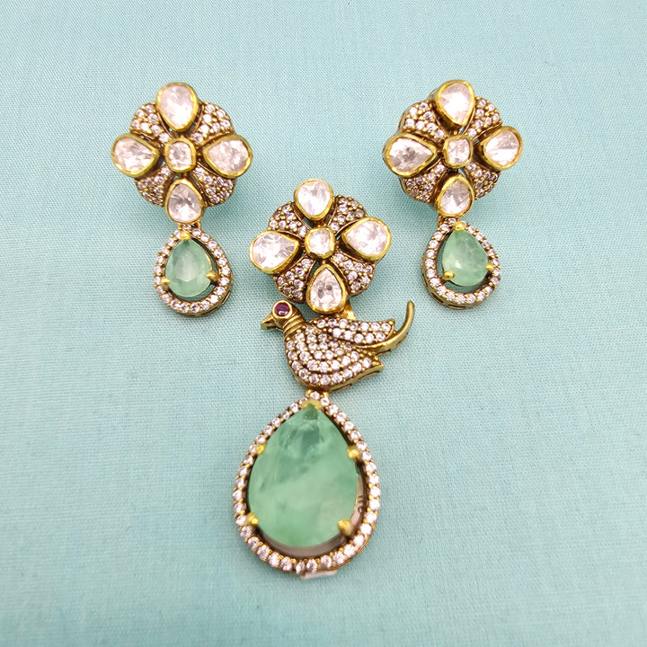 Russian Emerald Pendant set
