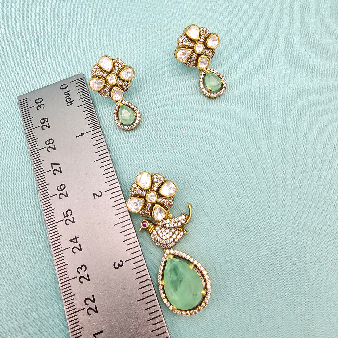 Russian Emerald Pendant set