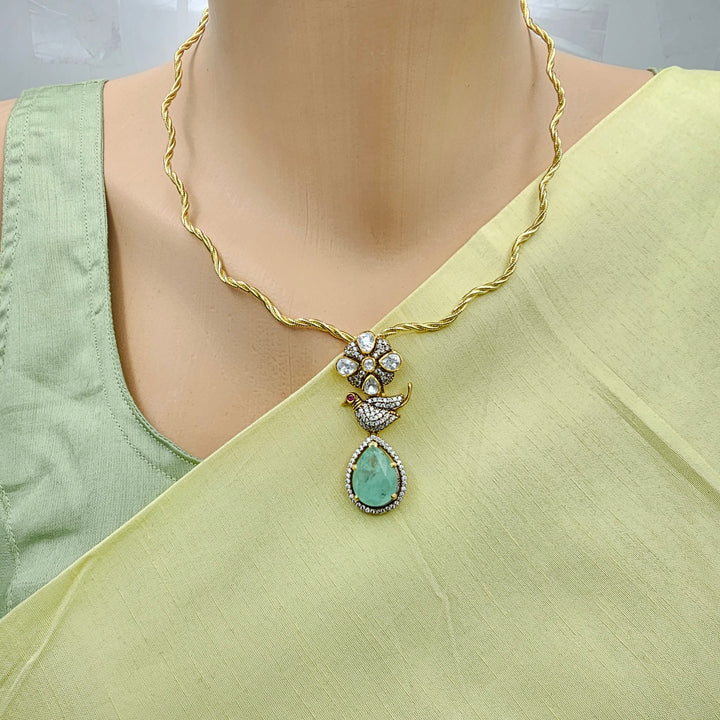 Russian Emerald Pendant set